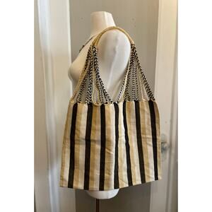 THE GLOBAL TRUNK Chiapas Striped Hammock Bag